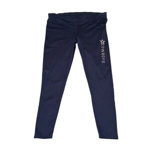 Dallas Cowboys Women's Size XL Pants Navy Blue Stretch Leggings With LOGO‎